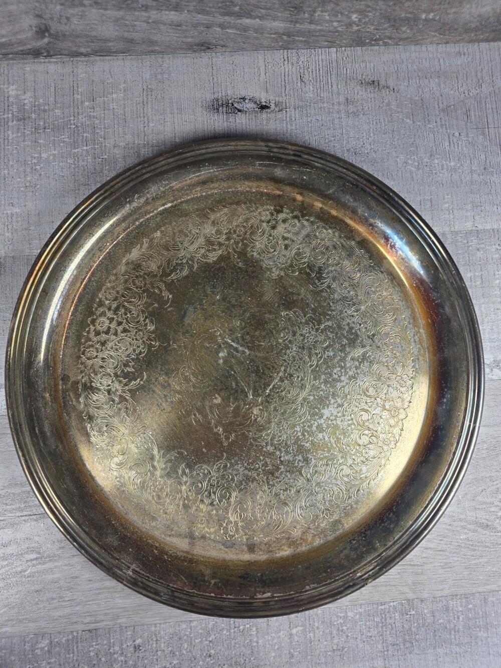 VTG Webster Wilcox Silver Plate Serving Tray 12" International Silver 371 bin4